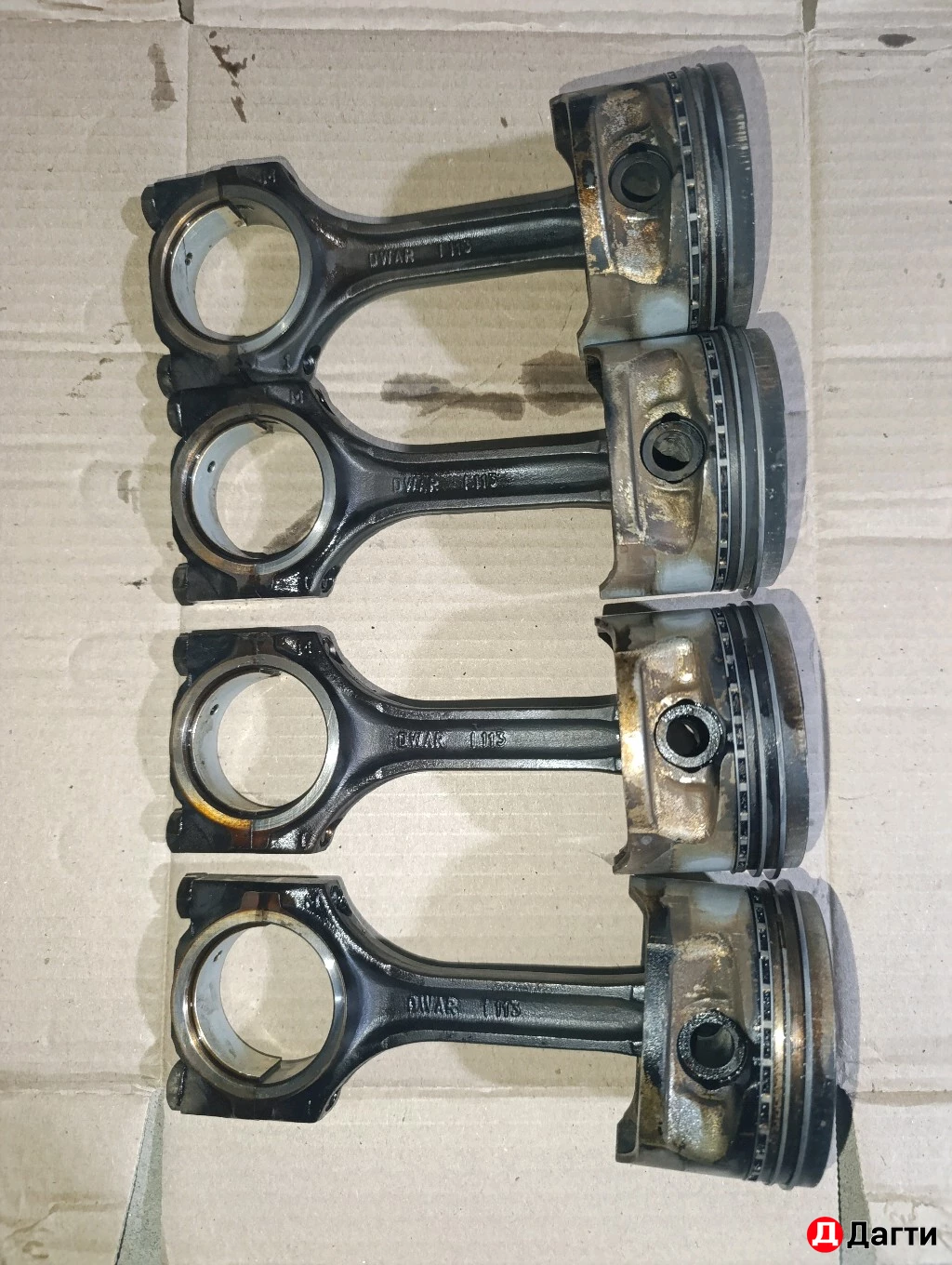 Поршень с шатуном на Nexsia Lanos