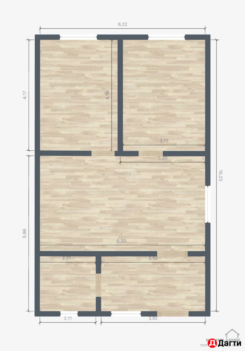 Дом, Поселения (ИЖС), 2 сот