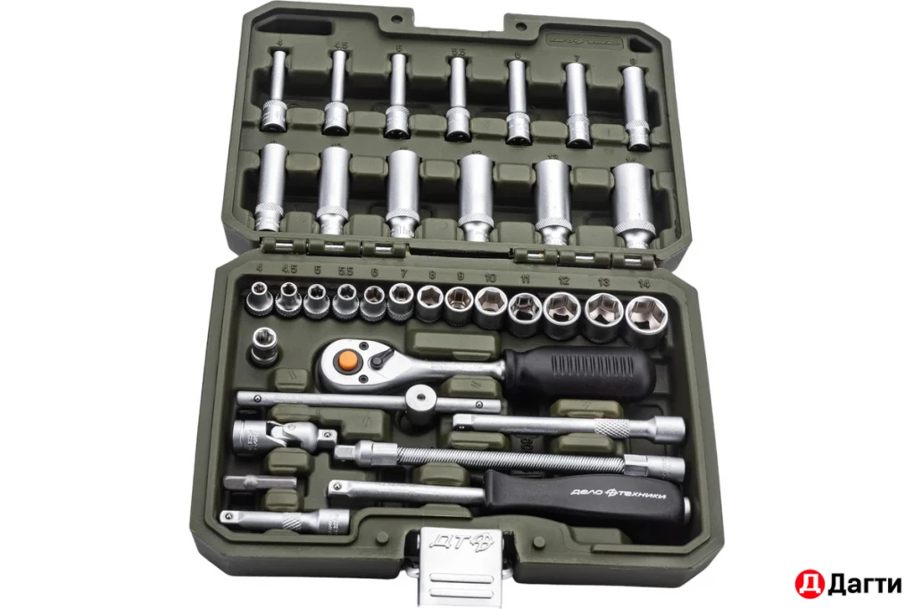 Набор головок и принадлежностей 1/4 дюйма (35 предметов) Дело Техники