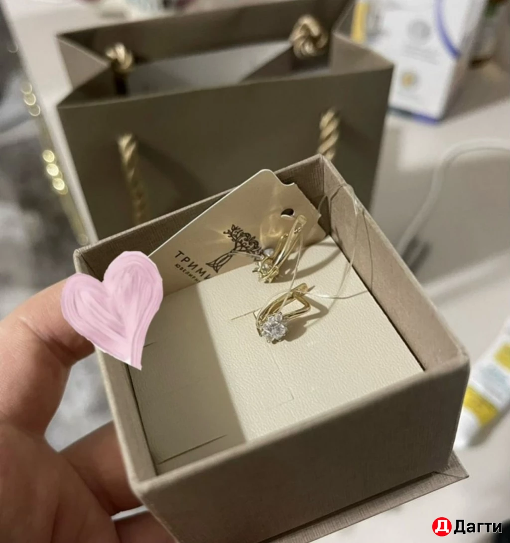 Золотые серьги детские