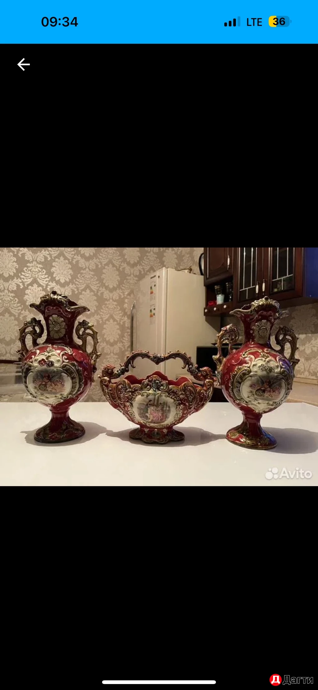 Антикварная ваза кашпо