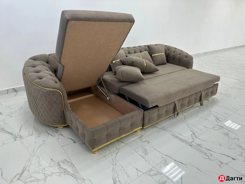 Диван с оттоманкой «Беллона» раскладной