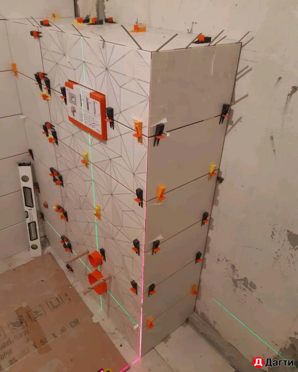 Укладка кафельной плитки (полный ремонт санузла)