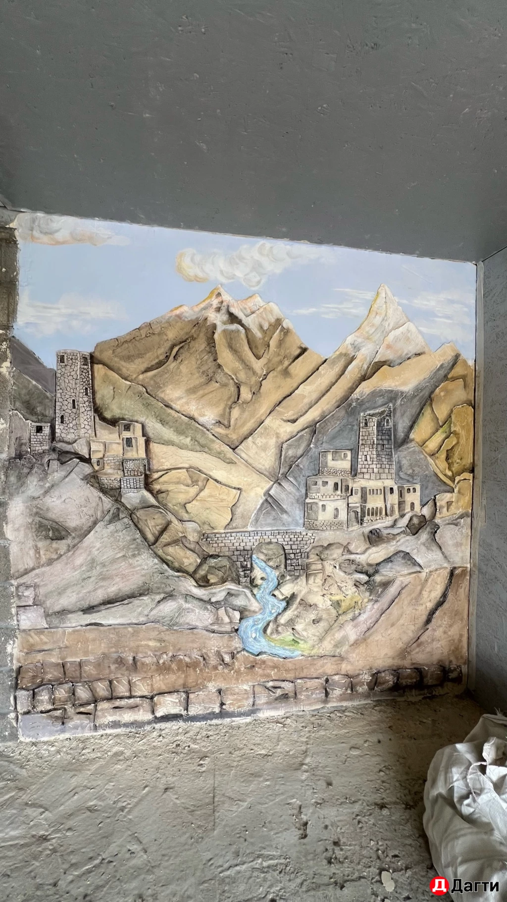 Барельеф шпаклевание