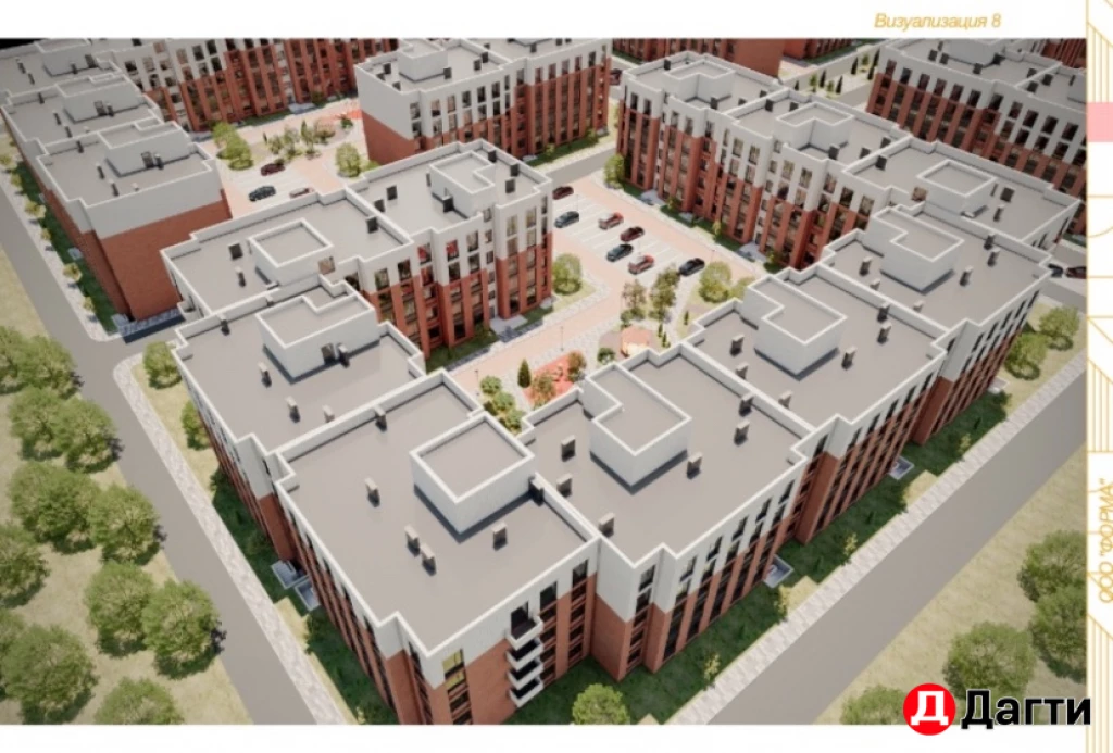 Квартира, 1 комната, 58 м², Застройщик