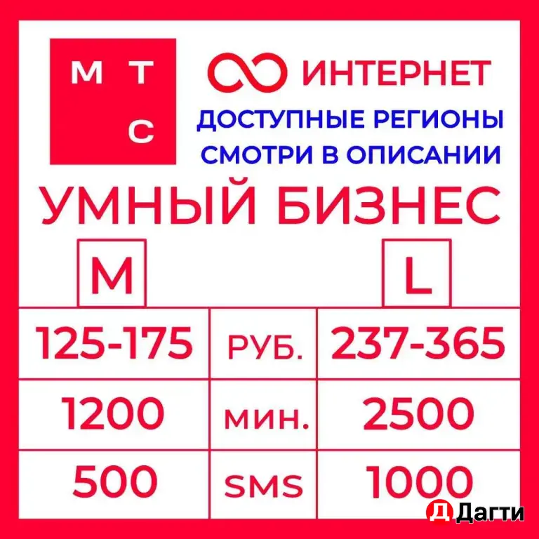 МТС тарифы на Ваш действующий номер