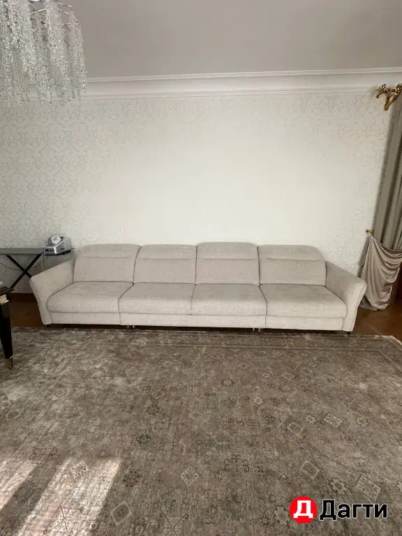 диван прямой с бельевым ящиком и спальным местом