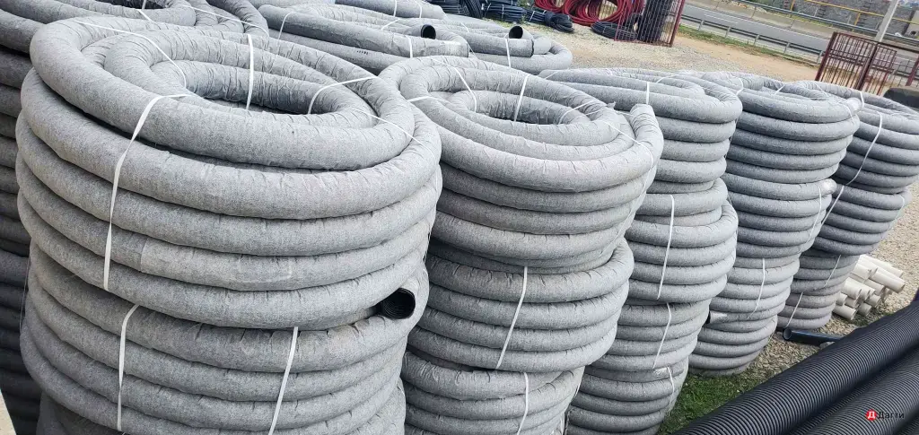 Дренажные трубы и геотекстиль