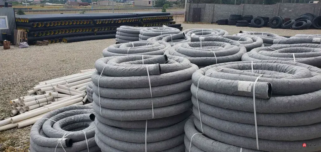 Дренажные трубы и геотекстиль