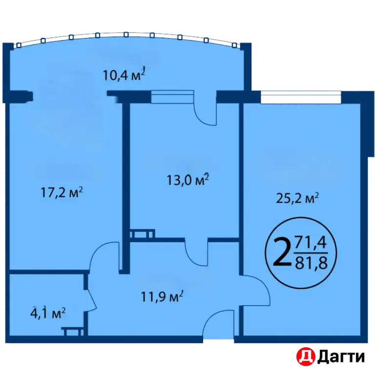 продается 2-х комн квартира