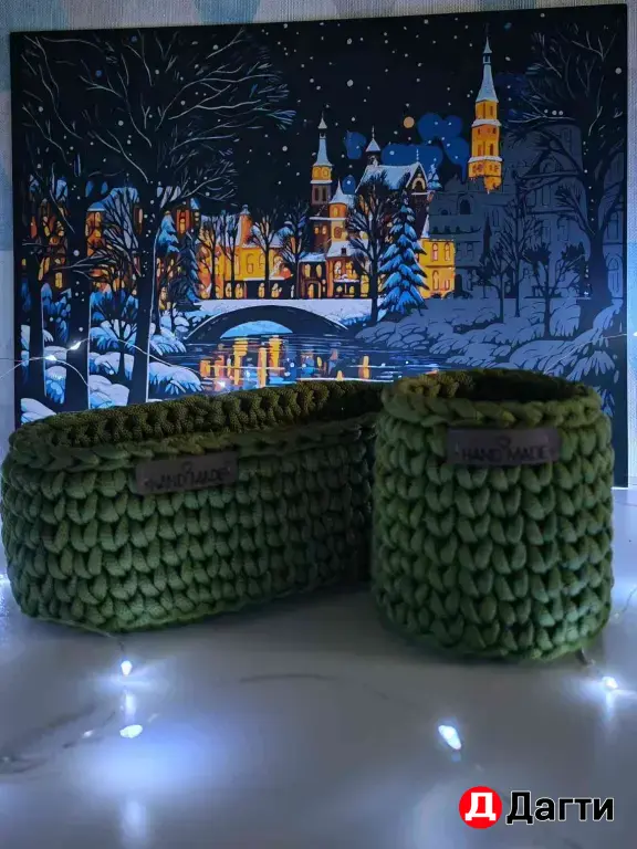 Набор интерьерных корзин.