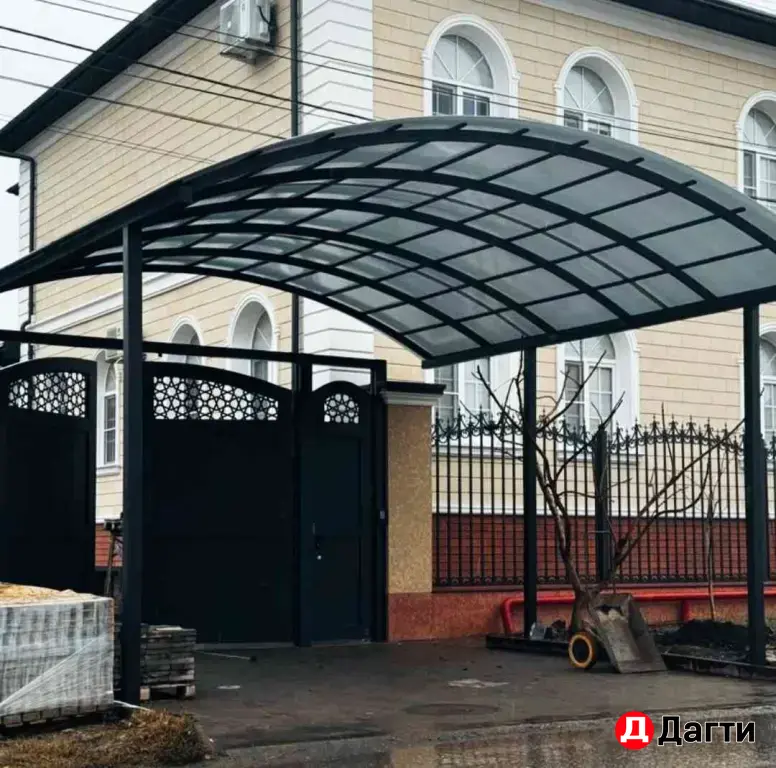 навесы из поликарбоната под ключ