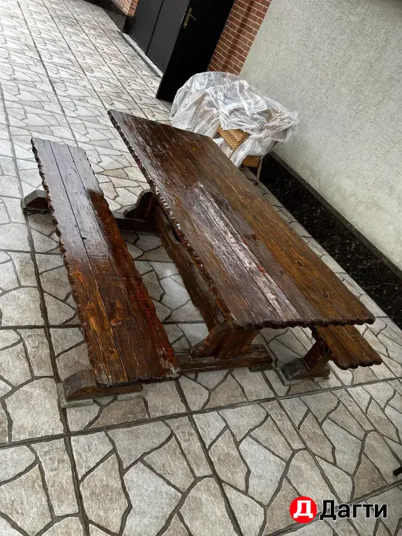 Стол с лавками