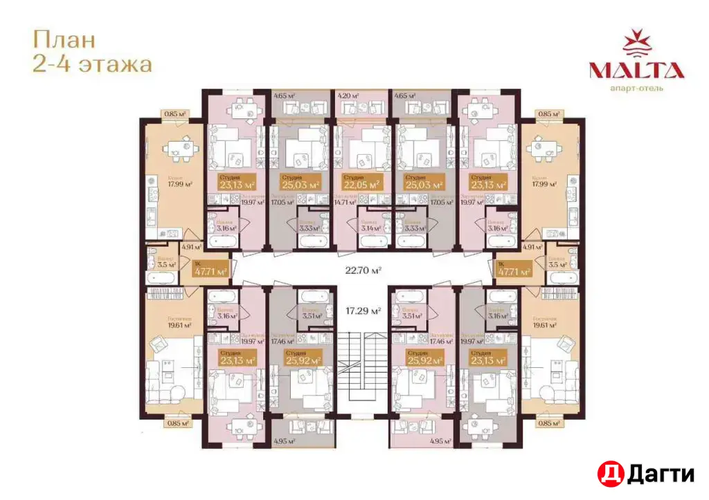 Апартаменты "Мальта" от строительной компании "Рублевка 05"