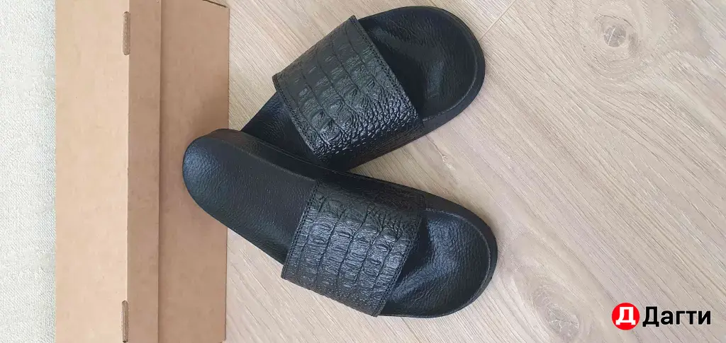 тапочки мужские кожаные