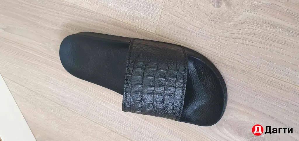 тапочки мужские кожаные