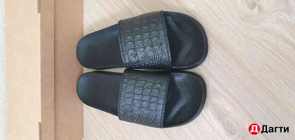тапочки мужские кожаные